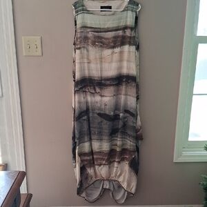 Ozai N Ku  XL Sleeveless Dress Made In Greece.